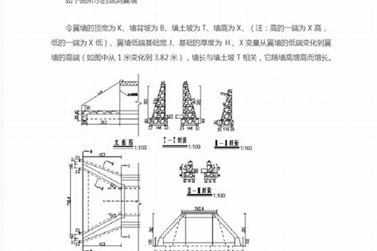 八字墙顶面位置怎么测