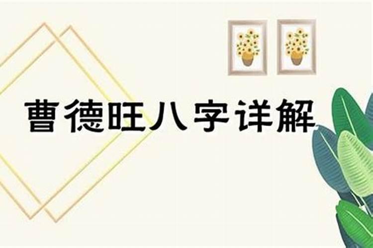 曹德旺八字命运走势