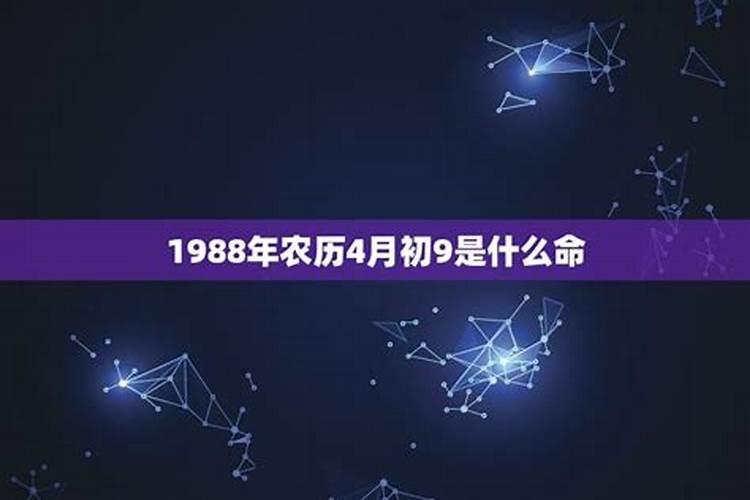 1988年4月初9运势如何