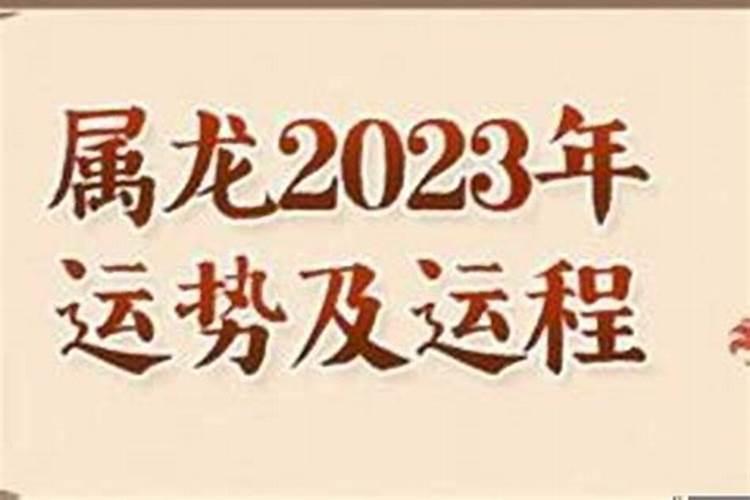 属龙人2023各月运势如何