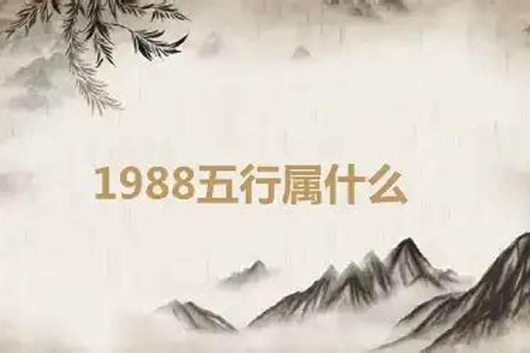 1988属什么五行