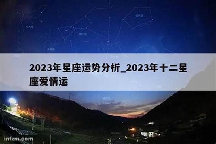 2023年十二星座爱情运