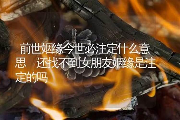 算命说前世姻缘是什么意思