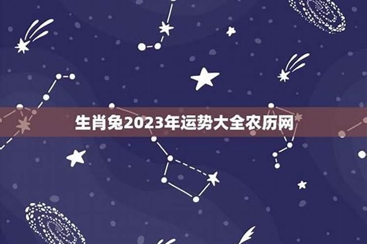 兔年运势2023年运势12生肖运势免费