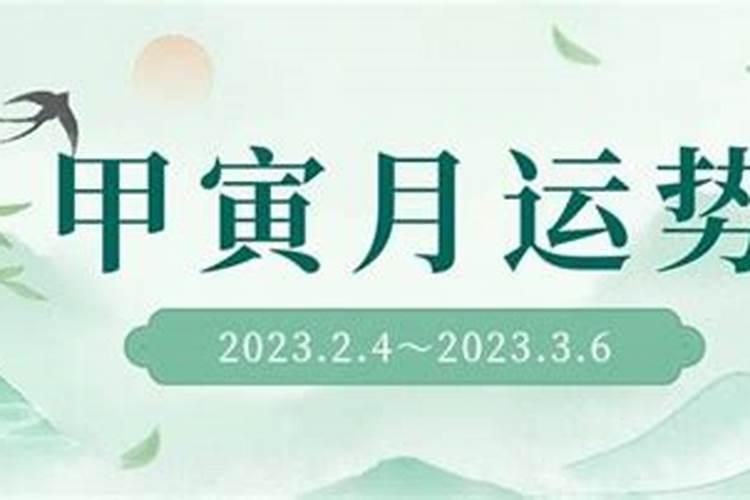 甲寅年人2023年运势