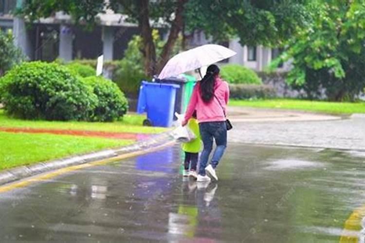 孕妇梦见下雨打伞