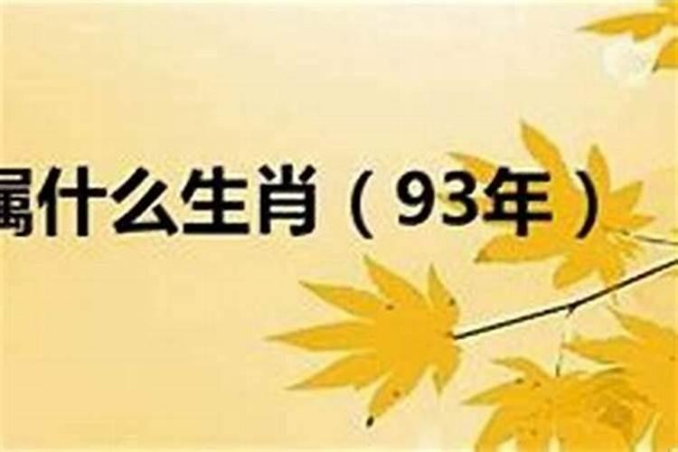 农历1993年正月初二属相