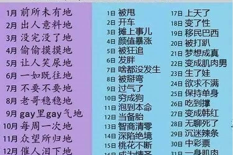 名字一生运势查询