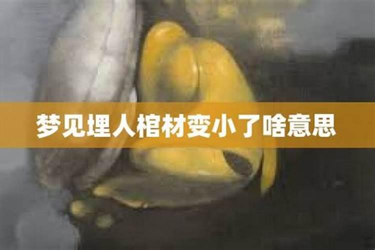 梦见抱着小棺材去埋