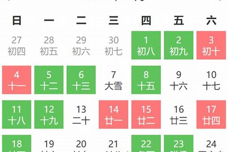 新房装修黄道吉日2021年12月