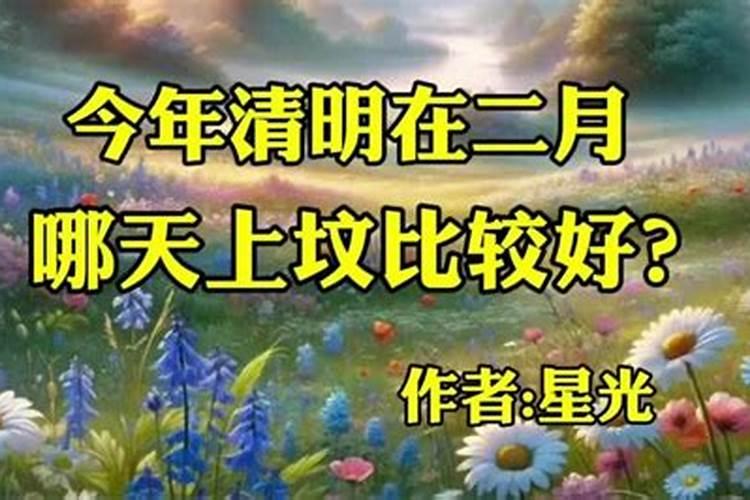 今年清明节几号上坟好一点