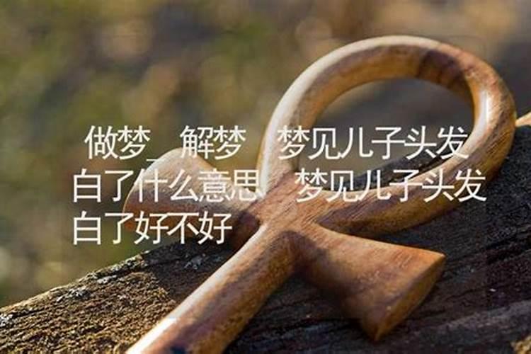 梦见儿子染了白头发