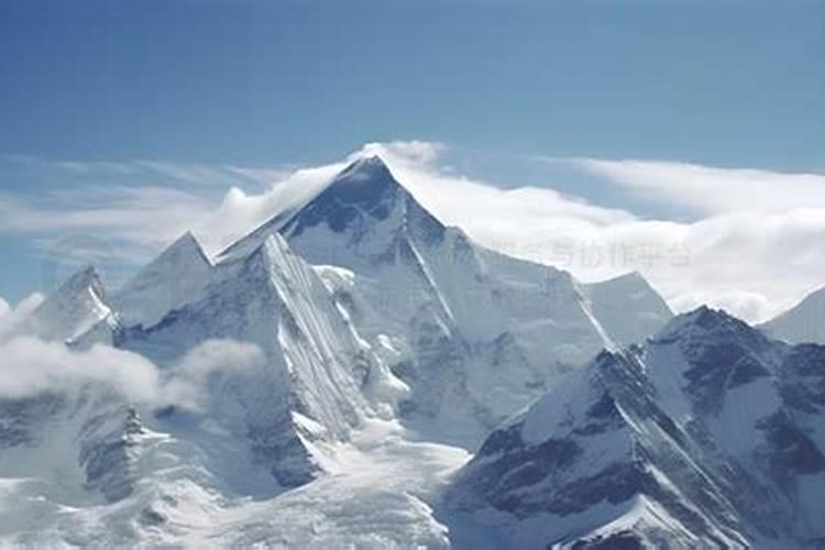 梦见高耸入云的高山雪山