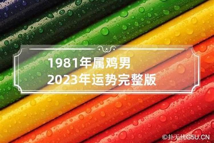 1981年生肖鸡男2023年运势