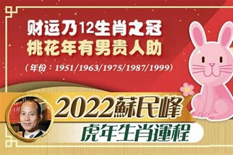 苏民峰2022年运程十二生肖运程