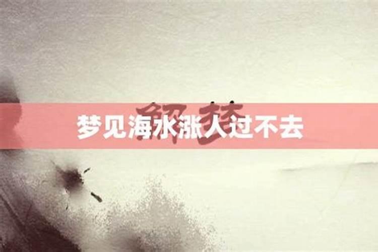 梦到大海涨水了是什么意思