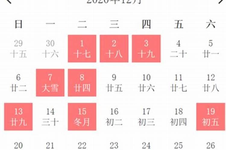 2020年农历十二月二十的日子好不好