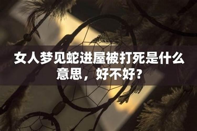 女人梦见蛇进洞好不好