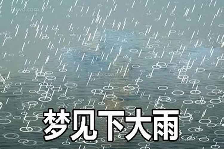 梦到下大雨坐车