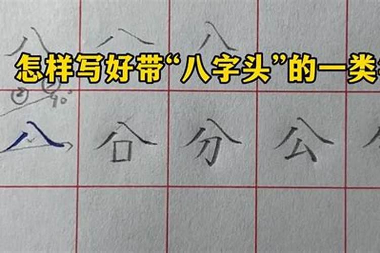 八字头的字全部