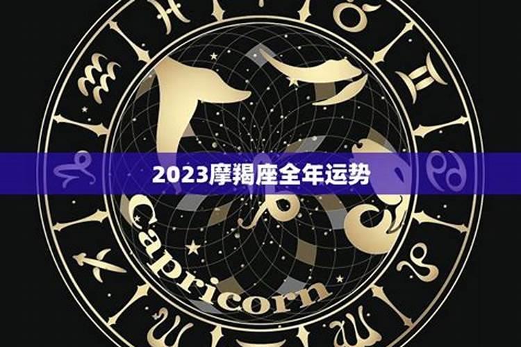 2023年摩羯座全年运势