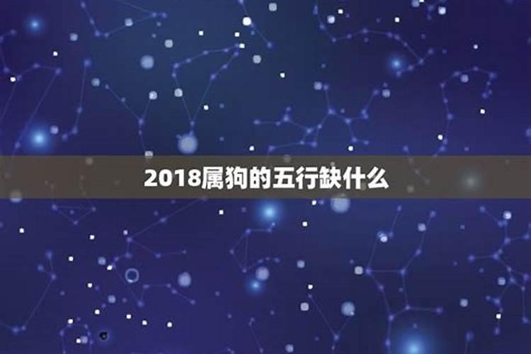 2018年属狗五行缺什么起名