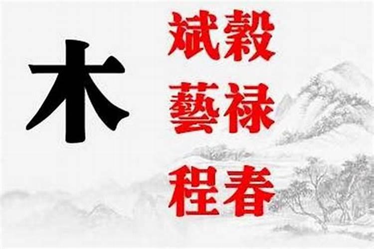 属木的五行字有哪些字公司