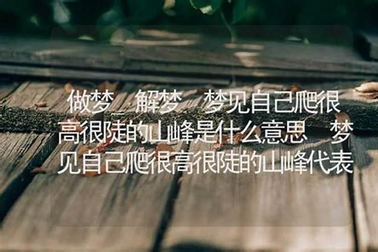 梦到上很高的山什么意思