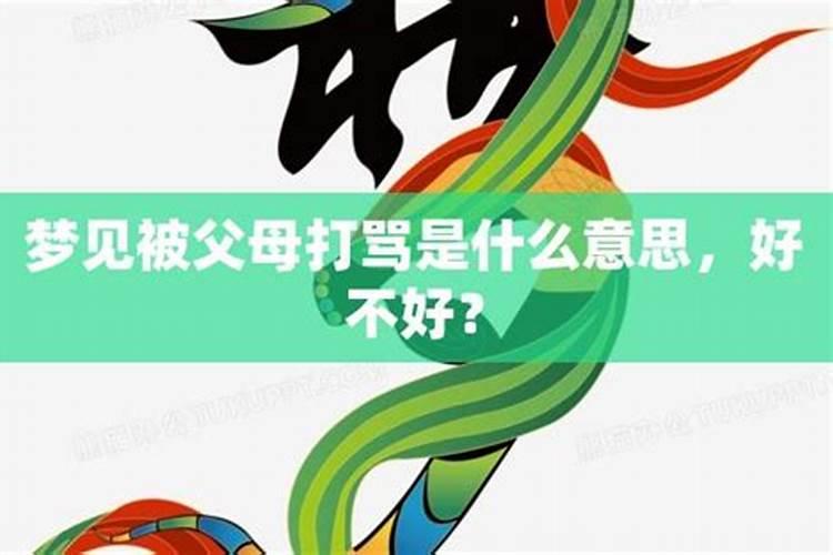 梦到被自己爸爸打骂怎么回事儿