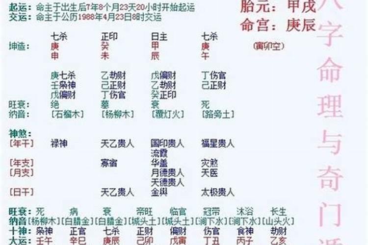 八字中的贵人有那些