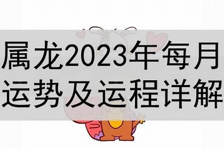 属龙2023年每月运势及运程