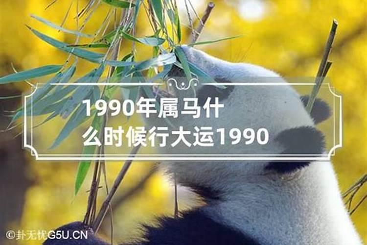 1990年属马什么时候转运