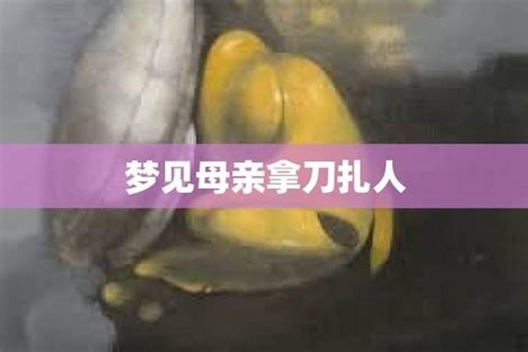 梦见妈妈拿刀刺我