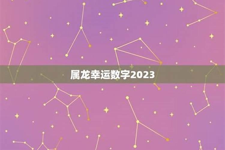 2023年属龙幸运颜色和数字