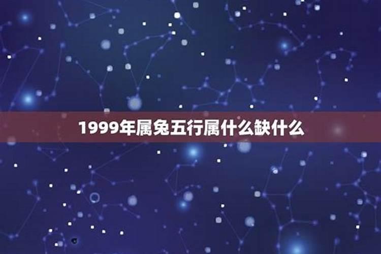 1999年兔五行属什么