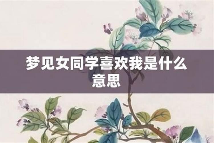 经常梦见一位异性老同学喜欢我