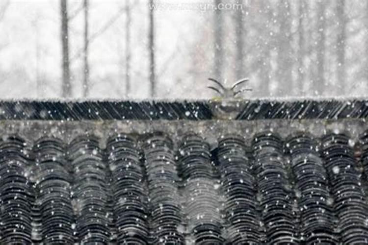 梦见雨夹雪好吗周公解梦