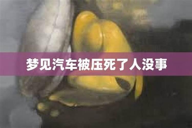 梦见被车压了但没受伤