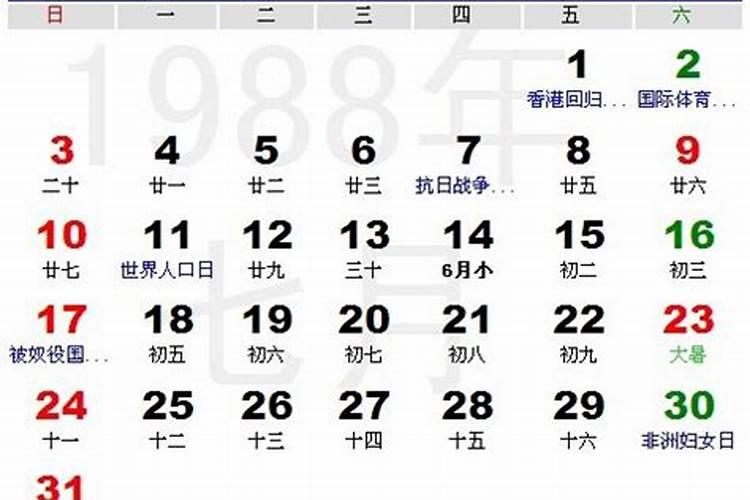 1988年农历正月初三阳历是几月几日