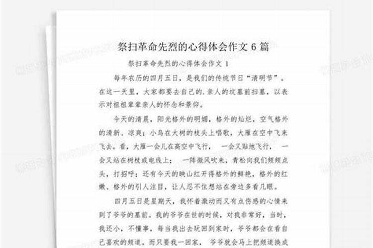 清明祭扫缅怀先烈团课心得