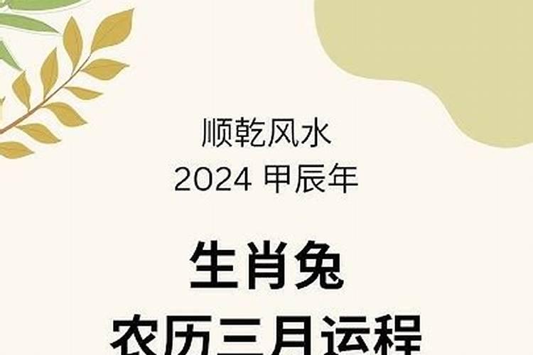 属兔农历3月份运程如何