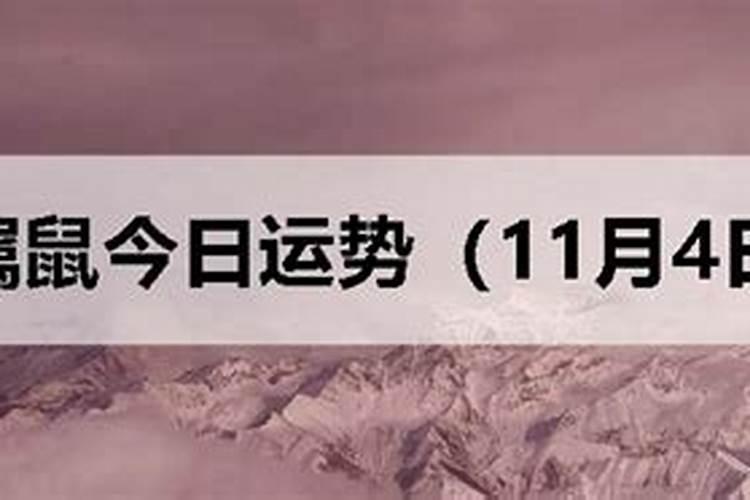 生肖鼠今日运势11月29日