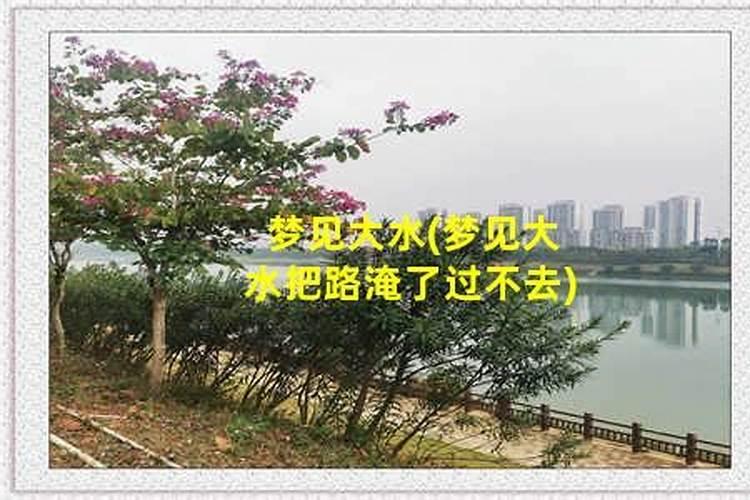 梦见大水把路淹了过不去