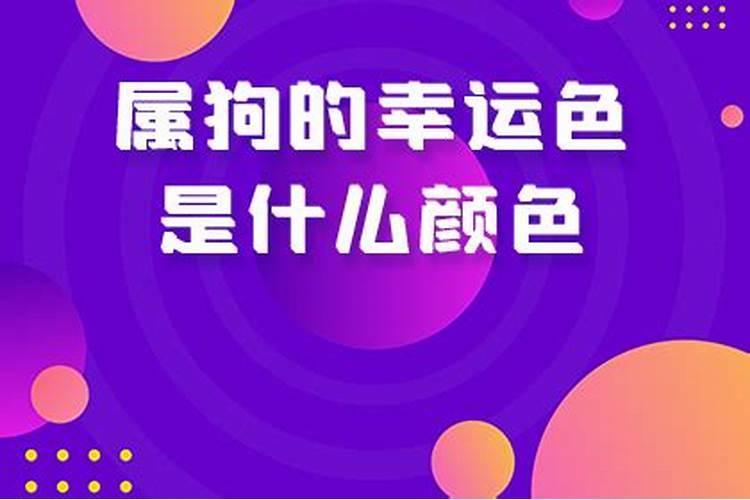 属狗今年幸运色是什么颜色2022