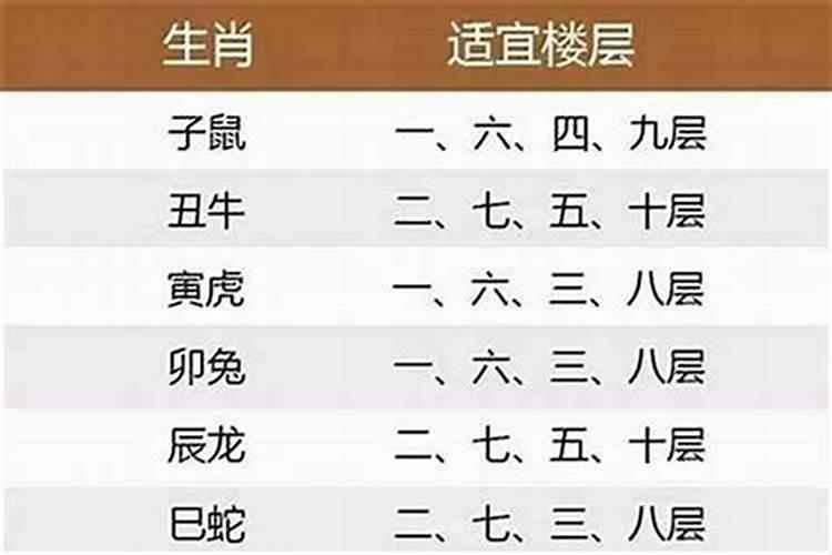 不适合住6层的属相