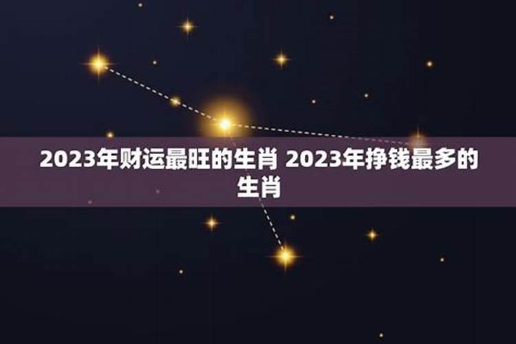 2023年挣钱最多的生肖