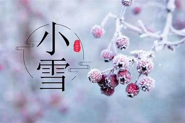 冬至的小雪时节是几号