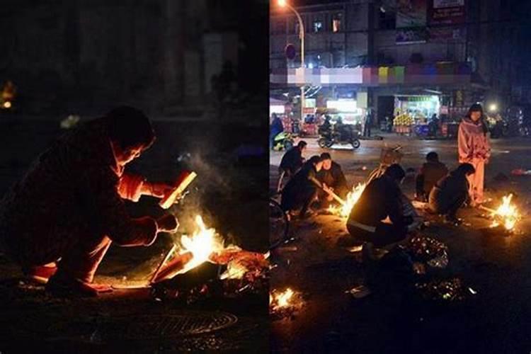 清明节在路口烧纸是晚上还是早上好