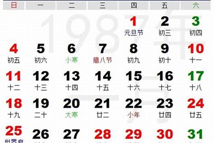 1987年阴历8月14今年运势