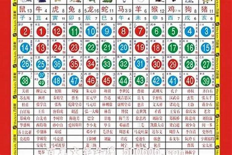 2023兔年香港生肖排码表